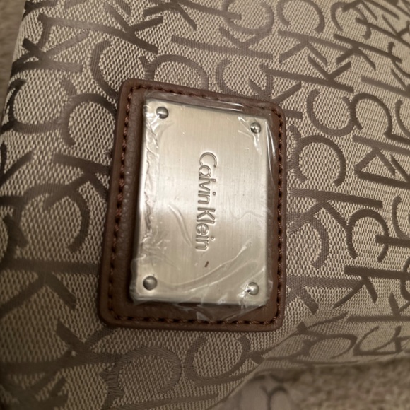 Calvin Klein Tan and Brown Hobo Bag with Wallet - Picture 8 of 10